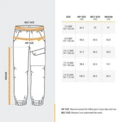 Quechua PANTALON CHAUD DÉPERLANT DE RANDONNÉE - SH100 - ENFANT 7 - 15 ANS -Camping Randonnée Magasin pantalon chaud deperlant de randonnee sh100 enfant 7 15 ans 2