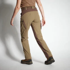 PANTALON FEMME 500 LEGER RESPIRANT MARRON -Camping Randonnée Magasin pantalon femme 500 leger respirant marron 2