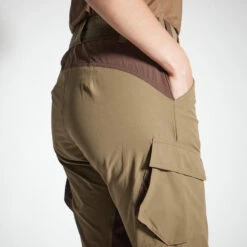 PANTALON FEMME 500 LEGER RESPIRANT MARRON -Camping Randonnée Magasin pantalon femme 500 leger respirant marron 3