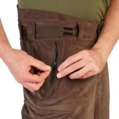 PANTALON IMPERMÉABLE CHAUD 900 MARRON -Camping Randonnée Magasin pantalon impermeable chaud 900 marron 7