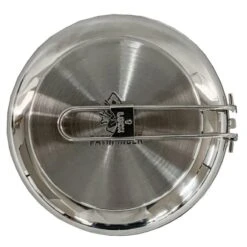Pathfinder Poêle à Frire Pliable En Acier Inoxydable Avec Couvercle -Camping Randonnée Magasin pathfinder poele a frire pliable en acier inoxydable avec couvercle 4