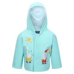 Regatta Peppa Summer Veste De Randonnée à Capuche Pour Enfant - Bleu Clair -Camping Randonnée Magasin peppa summer veste de randonnee a capuche pour enfant bleu clair 1