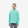 Quechua Polaire De Randonnée - MH100 Turquoise - Enfant 7-15 Ans -Camping Randonnée Magasin polaire de randonnee mh100 turquoise enfant 7 15 ans