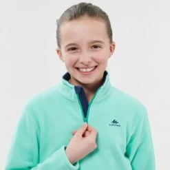 Quechua Polaire De Randonnée - MH100 Turquoise - Enfant 7-15 Ans -Camping Randonnée Magasin polaire de randonnee mh100 turquoise enfant 7 15 ans 4