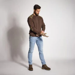 PULL 500 MARRON -Camping Randonnée Magasin pull 500 marron 5