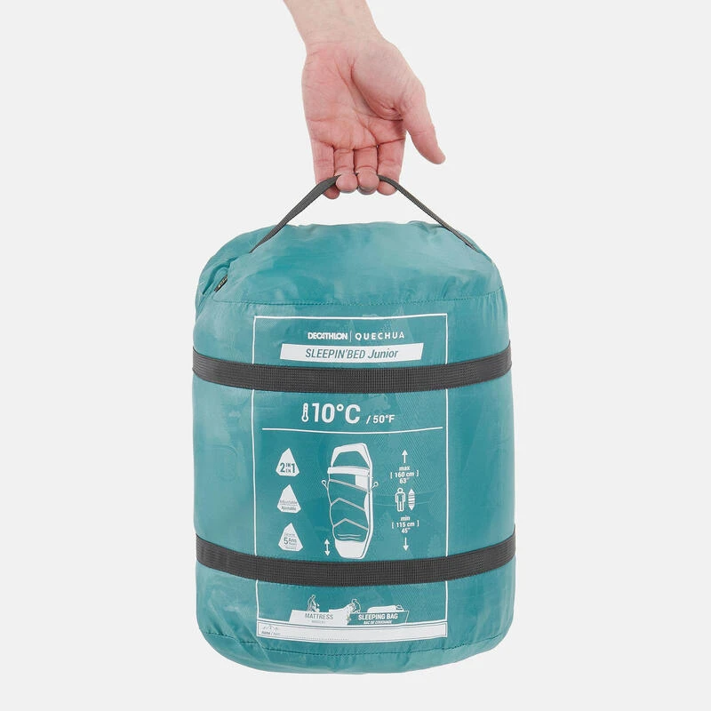 SAC DE COUCHAGE ENFANT 2 EN 1 - SLEEPIN BED JUNIOR 10°C BLEU Quechua SAC DE COUCHAGE ENFANT 2 EN 1 - SLEEPIN BED JUNIOR 10°C BLEU -Camping Randonnée Magasin sac de couchage enfant 2 en 1 sleepin bed junior 10c bleu 1