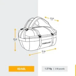 Sac De Transport De Trekking - 40 L à 60 L - DUFFEL 500 EXTEND -Camping Randonnée Magasin sac de transport de trekking 40 l a 60 l duffel 500 extend 2