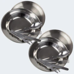 Set Couverts De Camping Et Assiette Creuse & Plate | 2 Personnes -Camping Randonnée Magasin set couverts de camping et assiette creuse and plate 2 personnes 2