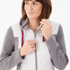 Quechua Sweat à Capuche De Randonnée - NH100 Hybrid - Femme -Camping Randonnée Magasin sweat a capuche de randonnee nh100 hybrid femme 2