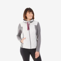 Quechua Sweat à Capuche De Randonnée - NH100 Hybrid - Femme