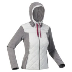 Quechua Sweat à Capuche De Randonnée - NH100 Hybrid - Femme -Camping Randonnée Magasin sweat a capuche de randonnee nh100 hybrid femme 4