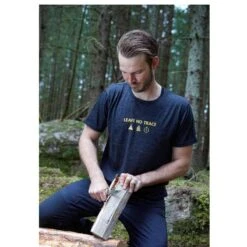 T-shirt Agaton Trace Pour Homme - 100% Laine Mérinos - Vert -Camping Randonnée Magasin t shirt agaton trace pour homme 100 laine merinos vert 2