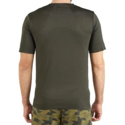 T-shirt Chasse Manches Courtes Léger Et Respirant Homme - 500 Vert -Camping Randonnée Magasin t shirt chasse manches courtes leger et respirant homme 500 vert 3