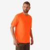 T-SHIRT CHASSE RESPIRANT ORANGE FLUO 300 -Camping Randonnée Magasin t shirt chasse respirant orange fluo 300