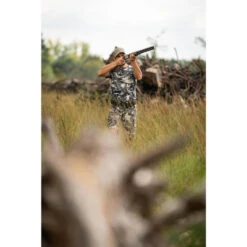 T-shirt Manches Courtes Chasse 100 Camouflage WL V1 Gris -Camping Randonnée Magasin t shirt manches courtes chasse 100 camouflage wl v1 gris 2