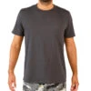 T-shirt Manches Courtes Coton Homme - 100 Carbon Gris -Camping Randonnée Magasin t shirt manches courtes coton homme 100 carbon gris
