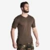 T-shirt Manches Courtes Respirant Chasse Homme 100 Marron Foncé -Camping Randonnée Magasin t shirt manches courtes respirant chasse homme 100 marron fonce