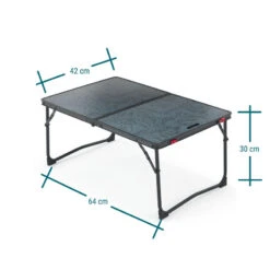 Quechua TABLE BASSE PLIANTE DE CAMPING - MH100 - GRISE -Camping Randonnée Magasin table basse pliante de camping mh100 grise 1