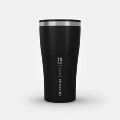 Quechua Tasse / Verre MH500 Isotherme (double Paroi Inox) Camp Du Randonneur 0,5L Noir -Camping Randonnée Magasin tasse verre mh500 isotherme double paroi inox camp du randonneur 05l noir 9
