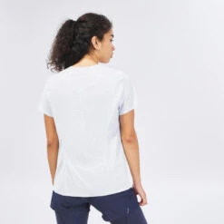 Quechua Tee Shirt Ultra Léger De Randonnée Rapide FH 500 Femme Ice. -Camping Randonnée Magasin tee shirt ultra leger de randonnee rapide fh 500 femme ice 2