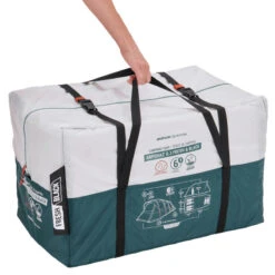 Quechua Tente à Arceaux De Camping - Arpenaz 6.3 F&B - 6 Personnes - 3 Chambres -Camping Randonnée Magasin tente a arceaux de camping arpenaz 63 f and b 6 personnes 3 chambres 3