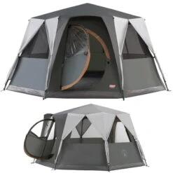 Tente Coleman 8 Personnes Octagon Gris -Camping Randonnée Magasin tente coleman 8 personnes octagon gris 1