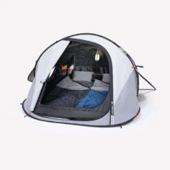 Quechua Tente De Camping - 2 SECONDS - 2 Places - Fresh & Black -Camping Randonnée Magasin tente de camping 2 seconds 2 places fresh and black 3