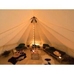 Tente Tipii 500 Canvas - Tipi 10 Pers. - 500 X 500 Cm X 300 Cm -Camping Randonnée Magasin tente tipii 500 canvas tipi 10 pers 500 x 500 cm x 300 cm 4