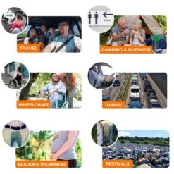 Toilette D'urgence Jonhy Wee, 3 Pièces -Camping Randonnée Magasin toilette durgence jonhy wee 3 pieces 6