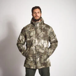 VESTE CHASSE CHAUDE IMPERMÉABLE 100 TREEMETIC -Camping Randonnée Magasin veste chasse chaude impermeable 100 treemetic 2