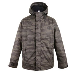 VESTE CHASSE CHAUDE IMPERMEABLE CAMOUFLAGE HALFTONE 100 -Camping Randonnée Magasin veste chasse chaude impermeable camouflage halftone 100 1