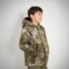 VESTE CHAUDE JUNIOR 100 CAMOUFLAGE TREEMETIC -Camping Randonnée Magasin veste chaude junior 100 camouflage treemetic