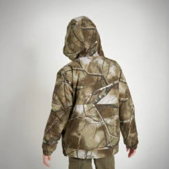 VESTE CHAUDE JUNIOR 100 CAMOUFLAGE TREEMETIC -Camping Randonnée Magasin veste chaude junior 100 camouflage treemetic 2
