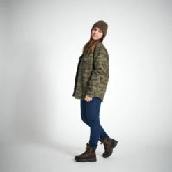 VESTE MOUTONNÉE TYPE SURCHEMISE 500 CAMO -Camping Randonnée Magasin veste moutonnee type surchemise 500 camo 2