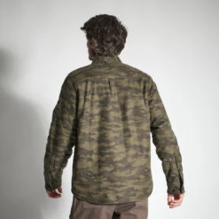 VESTE MOUTONNÉE TYPE SURCHEMISE 500 CAMO -Camping Randonnée Magasin veste moutonnee type surchemise 500 camo 3