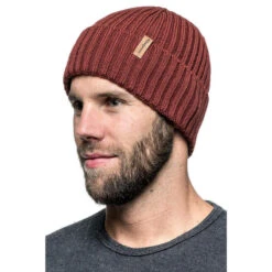 Woolpower Beanie Rib - Rouge Rouillé -Camping Randonnée Magasin woolpower beanie rib rouge rouille 2