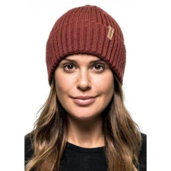 Woolpower Beanie Rib - Rouge Rouillé -Camping Randonnée Magasin woolpower beanie rib rouge rouille 3