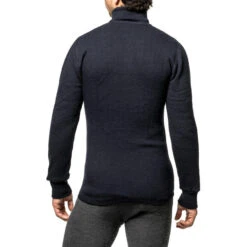 Woolpower Merino Mid Layer Zip Turtleneck 400 - Marine Foncé -Camping Randonnée Magasin woolpower merino mid layer zip turtleneck 400 marine fonce 2